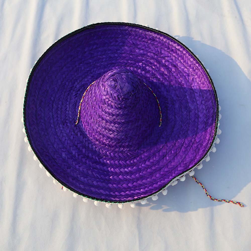 Bucket Hat Straw - Chapeau de fête mexicain d'été à
