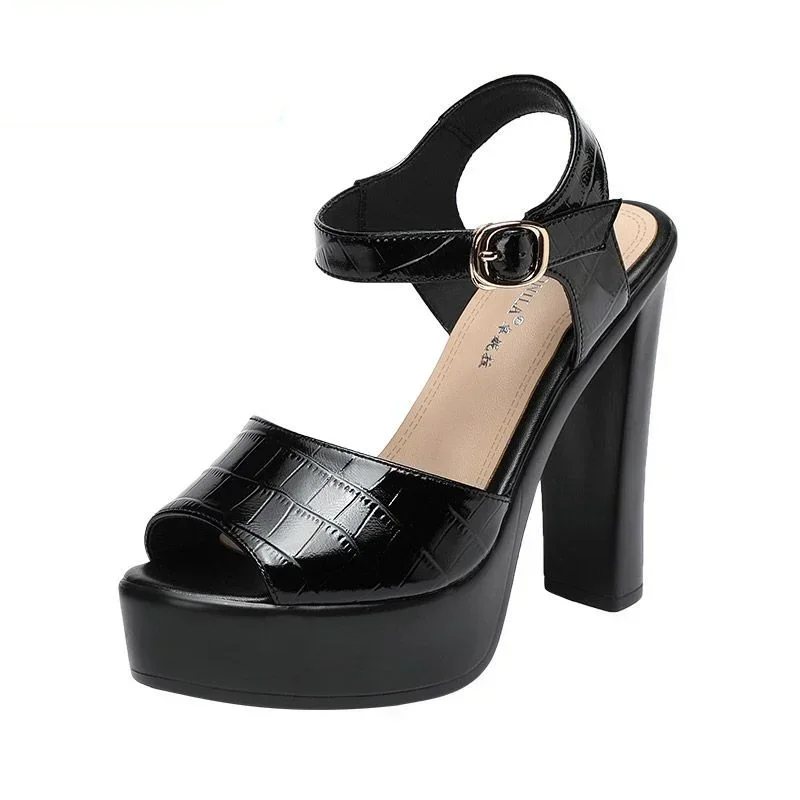 Casual Sandal Leather - Sandales en cuir véritable à la