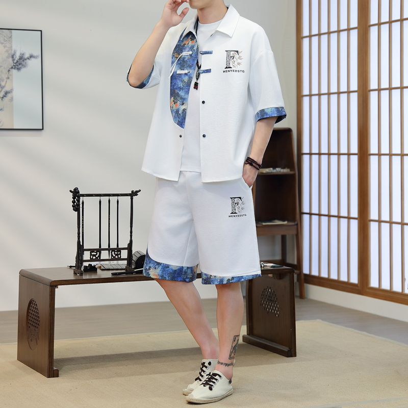 Resort Shirt Floral - Ensemble Kimono 2 Pièces pour Homme