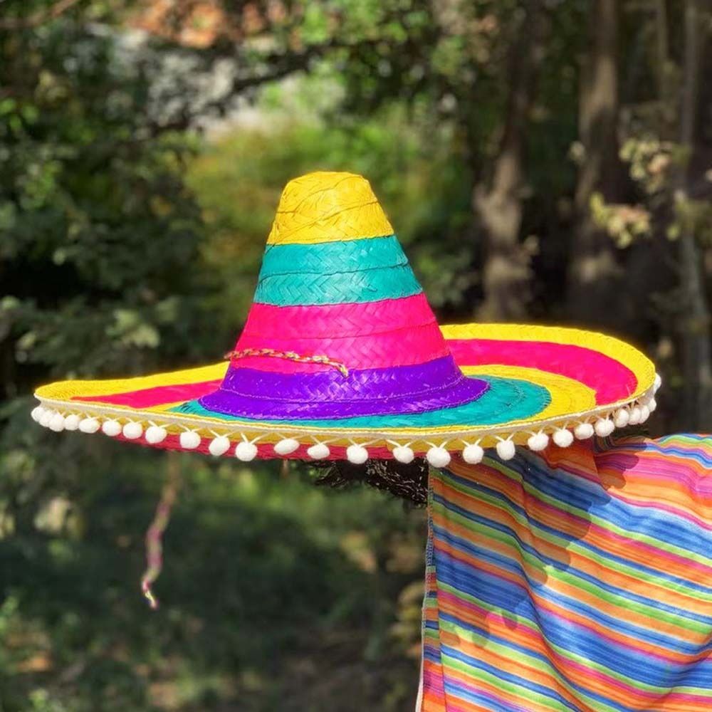 Chapeau de fête mexicain d'été - Bucket Hat Straw avis et prix