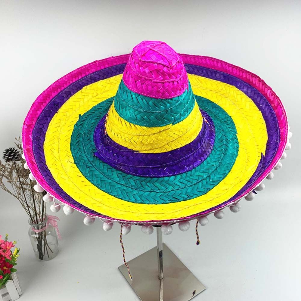 Chapeau de fête mexicain d'été - Bucket Hat Straw avis et prix