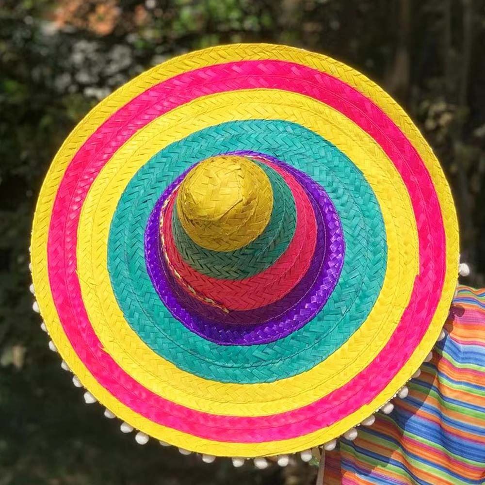 Chapeau de fête mexicain d'été - Bucket Hat Straw avis et prix
