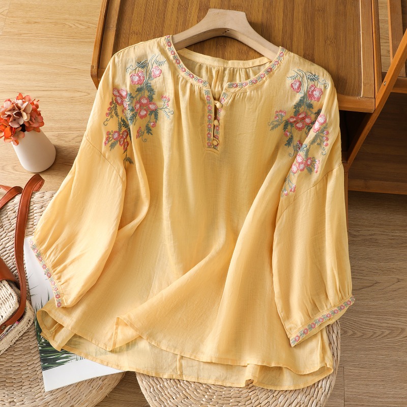 Style chinois vêtements pour f - Linen Shirt Breathable avis et prix