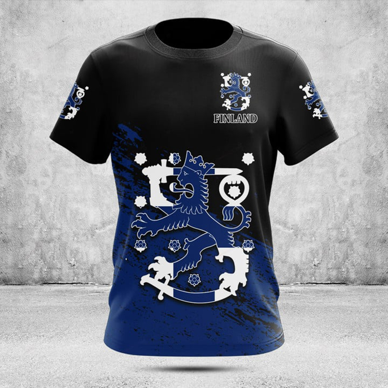 T-shirts graphiques drapeau fi - Tee Graphic Print avis et prix
