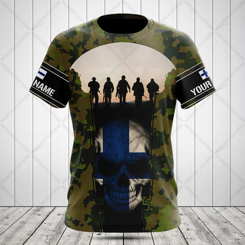 T-shirts graphiques drapeau fi - Tee Graphic Print avis et prix