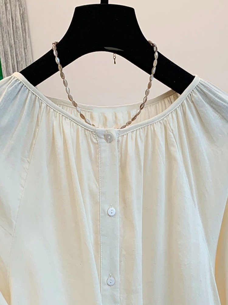 Chemisier Rétro en Chanvre à M - Linen Shirt Breathable avis et prix