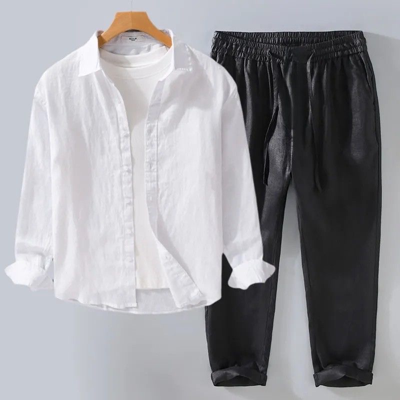 Chemise Homme Décontractée à M - Linen Shirt Breathable avis et prix
