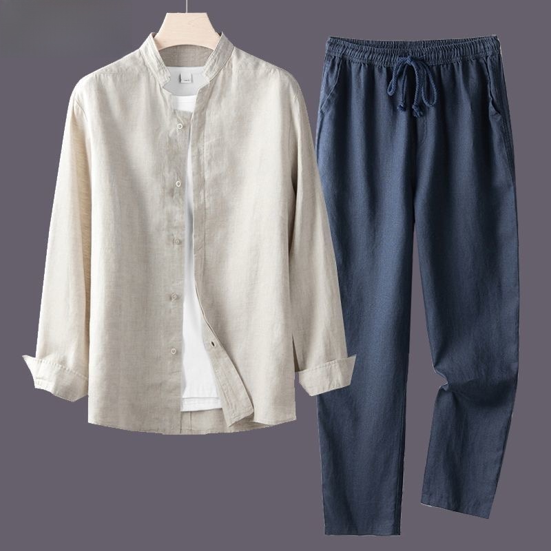 Ensemble de costume d'été resp - Linen Shirt Breathable avis et prix