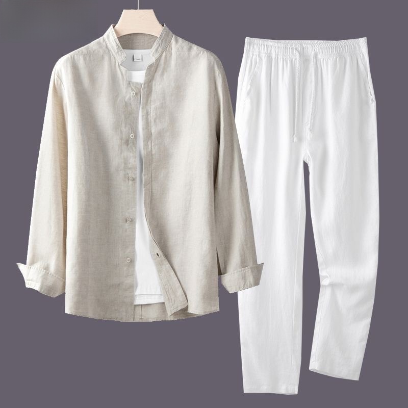 Ensemble de costume d'été resp - Linen Shirt Breathable avis et prix