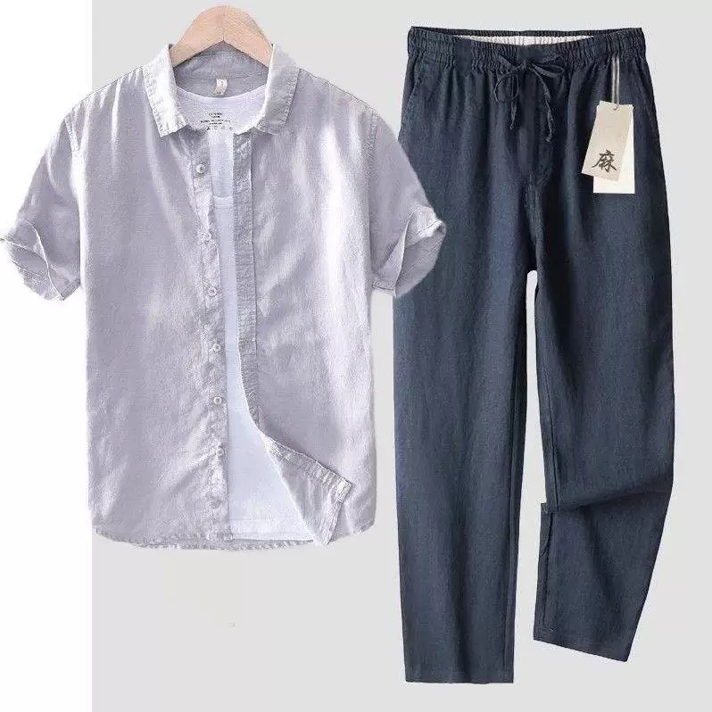 Chemise en pur lin et coton po - Linen Shirt Breathable avis et prix