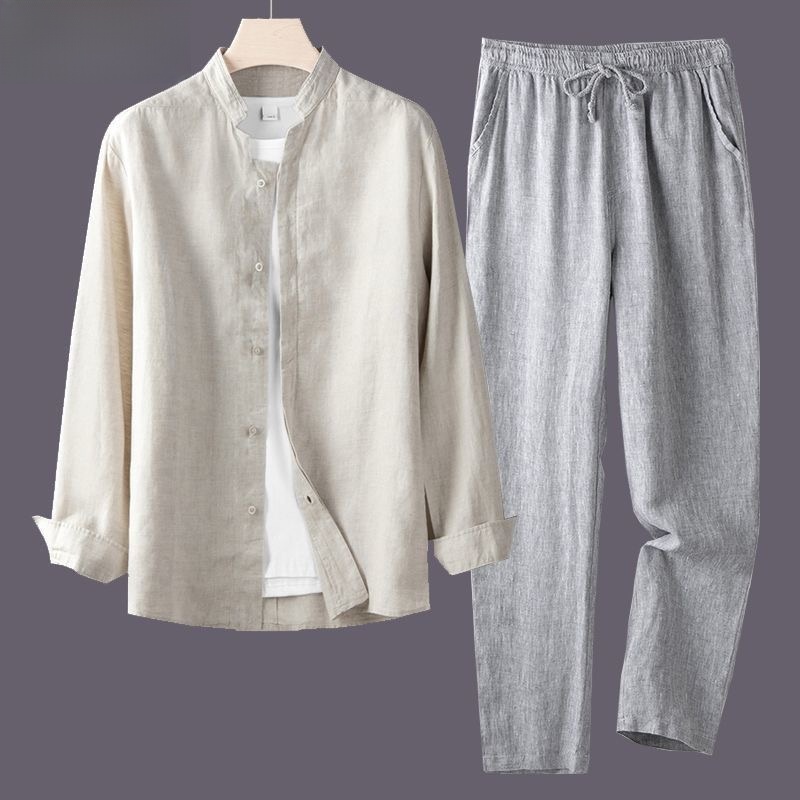 Chemise à manches longues pour - Linen Shirt Breathable avis et prix