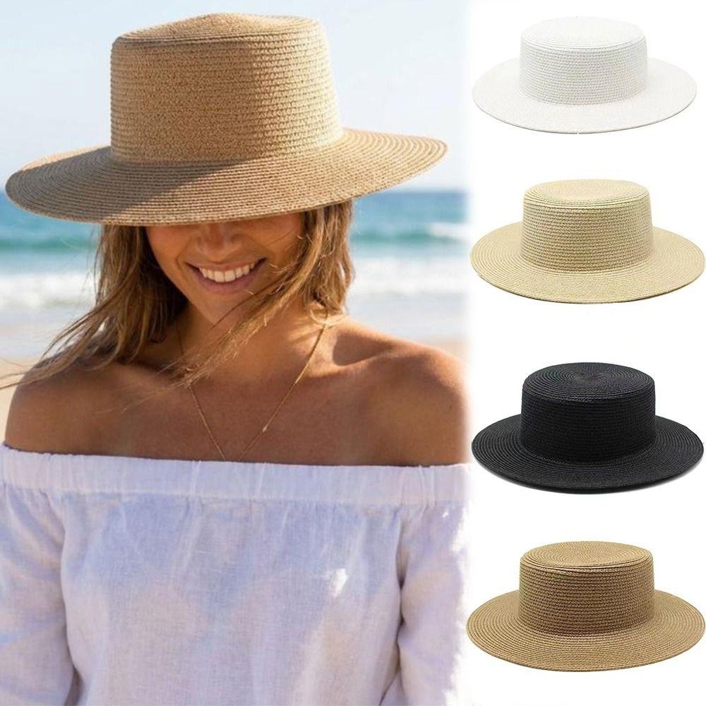 Chapeau de paille à large bord - Bucket Hat Straw avis et prix