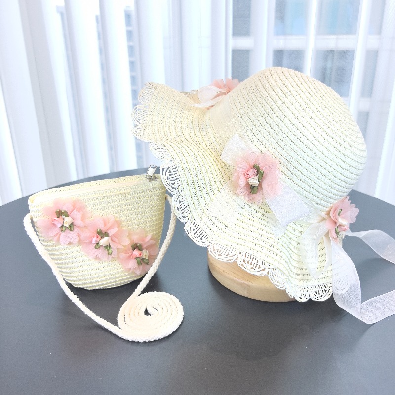 Chapeau de paille 2 pièces pou - Bucket Hat Straw avis et prix