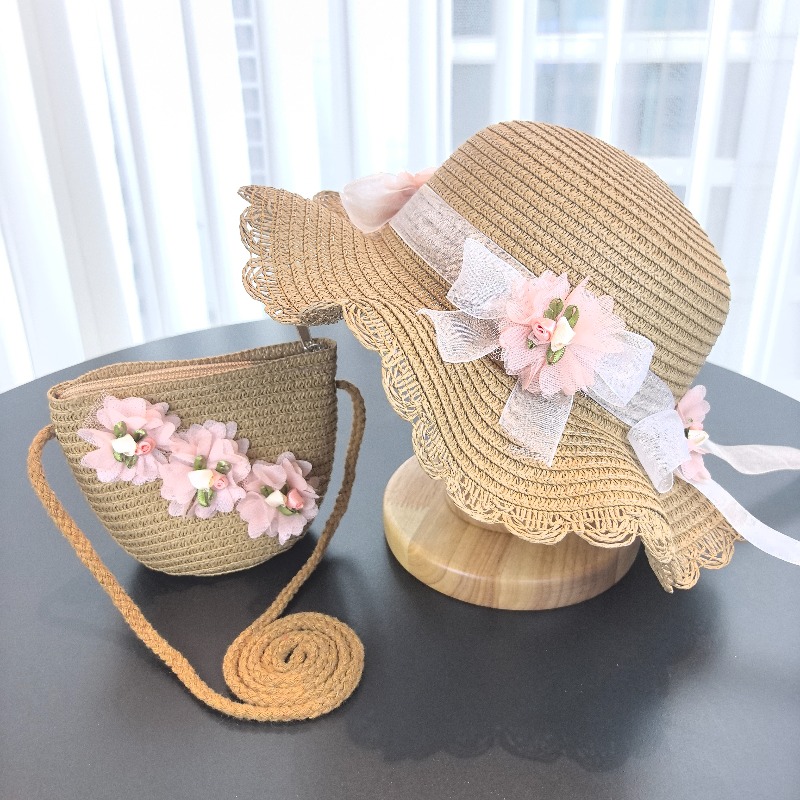 Chapeau de paille 2 pièces pou - Bucket Hat Straw avis et prix